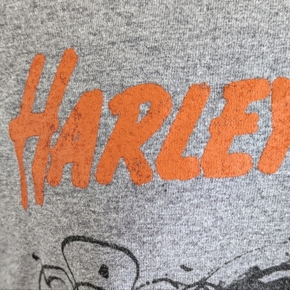 Harley Davidson Motorcycles Accelerate Cotton Jersey Tee in Gray Size Large - Picture 4 of 11